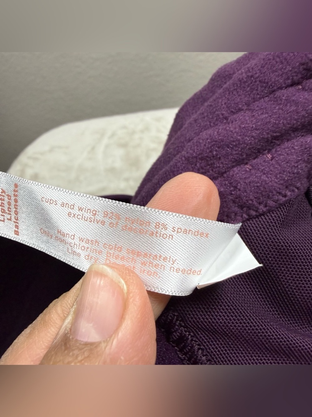 Lane Bryant Cacique Lightly lined balconette T-Shirt Bra in Deep Plum SZ:44D - Picture 7 of 8